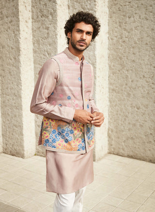 Matsya Men-Pink New Age Jodhpuri Jacket-INDIASPOPUP.COM