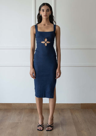 Meko Studio-Blue Andrea Dress-INDIASPOPUP.COM