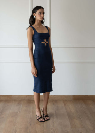 Meko Studio-Blue Andrea Dress-INDIASPOPUP.COM