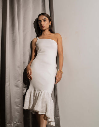 Meko Studio-White Sienna Dress-INDIASPOPUP.COM