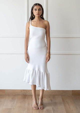 Meko Studio-White Sienna Dress-INDIASPOPUP.COM