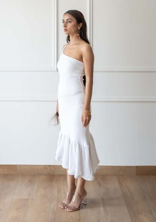 Meko Studio-White Sienna Dress-INDIASPOPUP.COM