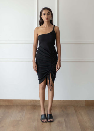 Meko Studio-Black Sara Dress-INDIASPOPUP.COM