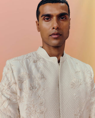 Albie champagne sherwani set