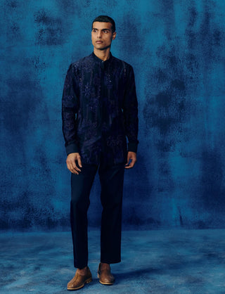 Vitor navy blue shirt and pants