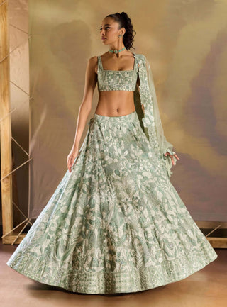 Mint vridi lehenga set