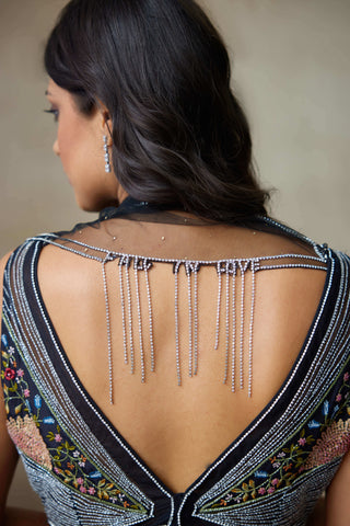 Nightingale black lehenga set