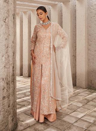 Nidhika Shekhar-Pink Jalsa-E-Bahaar Lehenga Set-INDIASPOPUP.COM