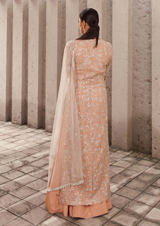 Nidhika Shekhar-Pink Jalsa-E-Bahaar Lehenga Set-INDIASPOPUP.COM