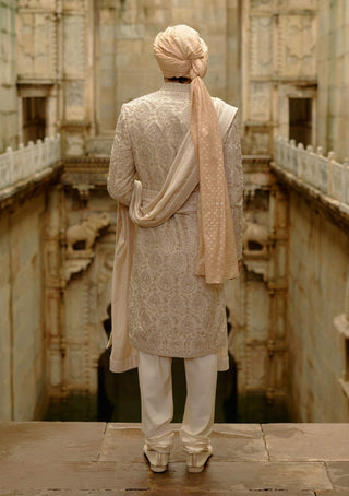 Light beige sherwani set