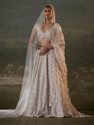 Nitika Gujral Blush Pink Lehenga Choli Set available on indiaspopup