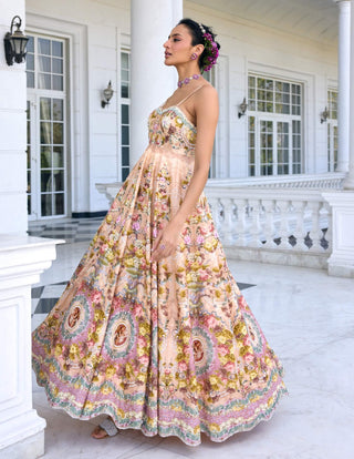 Vanessa peach gown