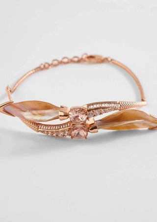 Outhouse-Rose Gold Serefina Choker-INDIASPOPUP.COM