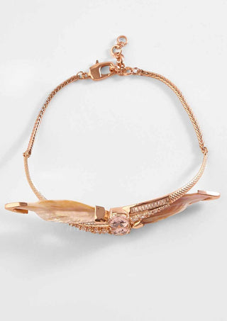 Outhouse-Rose Gold Serefina Choker-INDIASPOPUP.COM
