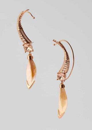 Outhouse-Rose Gold Serefina Earcuffs-INDIASPOPUP.COM