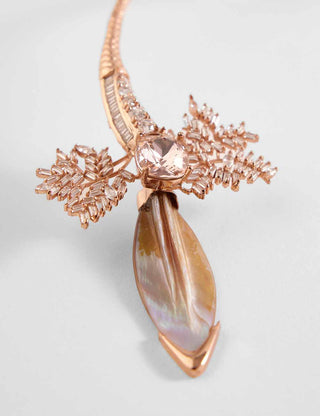 Outhouse-Rose Gold Serefina Couture Earcuff-INDIASPOPUP.COM