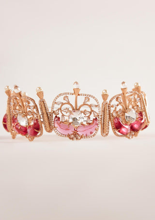 Outhouse-Rose Gold Praia Choker-INDIASPOPUP.COM