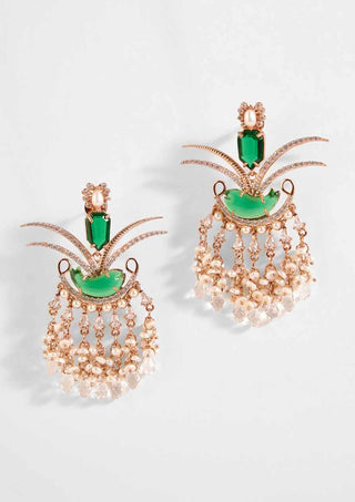 Outhouse-Rose Gold Fish Earrings-INDIASPOPUP.COM