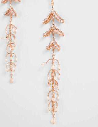 Outhouse-Rose Gold Sunset Palm Shoulder Grazers-INDIASPOPUP.COM