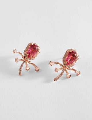Outhouse-Vintage Rose Faena Mini Earcuffs-INDIASPOPUP.COM