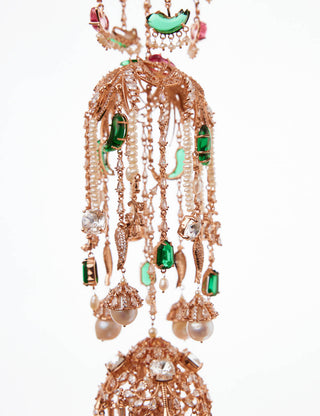 Outhouse-Rose Gold Le Palmier Kalira-INDIASPOPUP.COM