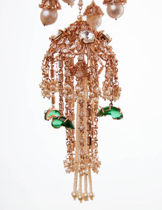 Outhouse-Rose Gold Le Palmier Kalira-INDIASPOPUP.COM