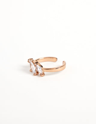 Outhouse-Rose Gold Mule Marquis Midi Ring-INDIASPOPUP.COM