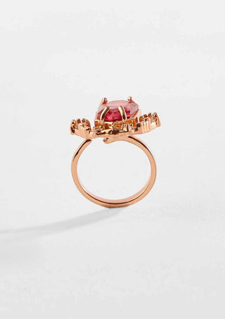 Outhouse-Rose Gold Faena Gemstone Ring-INDIASPOPUP.COM