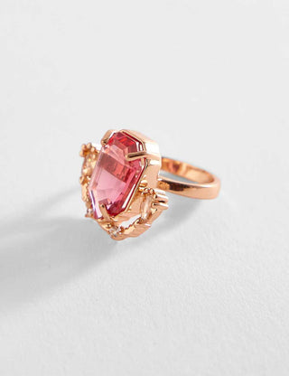 Outhouse-Rose Gold Faena Gemstone Ring-INDIASPOPUP.COM