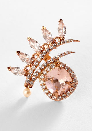 Outhouse-Rose Gold Seine Ring-INDIASPOPUP.COM