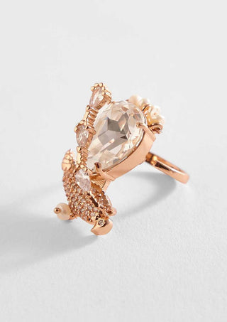 Outhouse-Rose Gold Merina Ring-INDIASPOPUP.COM