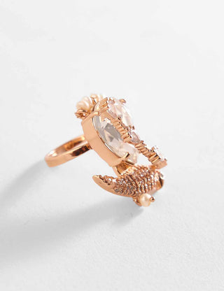 Outhouse-Rose Gold Merina Ring-INDIASPOPUP.COM