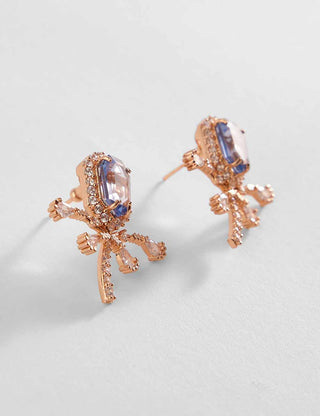 Outhouse-Tanzanite Faena Mini Stud Earrings-INDIASPOPUP.COM