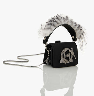 Outhouse Black Quill Furbie Mono Bag available on indiaspopup