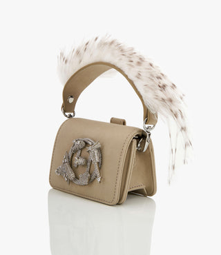 Outhouse Gray Quill Furbie Mono Bag available on indiaspopup