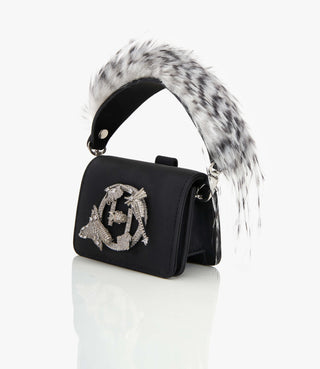 Outhouse Black Quill Furbie Mono Bag available on indiaspopup