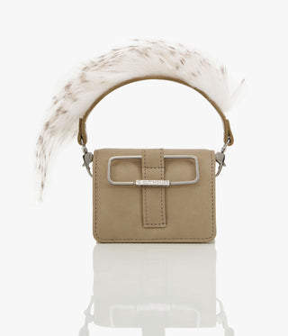 Outhouse Gray Quill Furbie Mono Bag available on indiaspopup