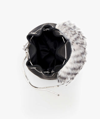 Outhouse Mystic Noir Quill Poppi Bucket Bag available on indiaspopup
