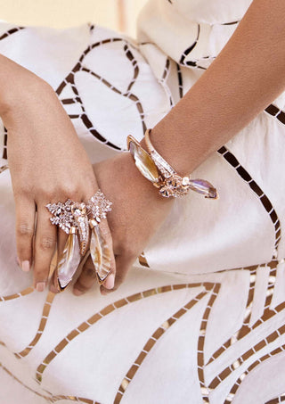 Outhouse-Rose Gold Serefina Handcuff-INDIASPOPUP.COM