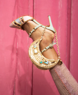 Papa Don'T Preach By Shubhika-Moonshine Gold Handbag-INDIASPOPUP.COM