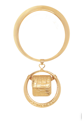 Papa Don'T Preach By Shubhika-Gold Double Spidey Bag-INDIASPOPUP.COM