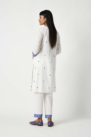 Payal Pratap-Alor Ivory Embroidered Kurta And Pants-INDIASPOPUP.COM