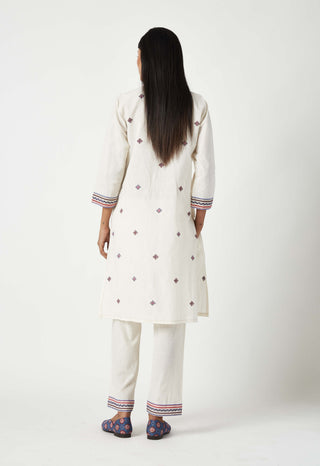 Payal Pratap-Pulau Ivory Embroidered Kurta And Pant-INDIASPOPUP.COM