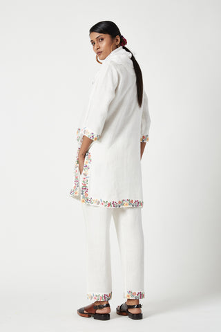 Payal Pratap-Jardin Ecru Embroidered Kurta Set-INDIASPOPUP.COM