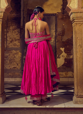 Punit Balana Gulabi Gulaal Pakeezah Anarkali Set available on indiaspopup