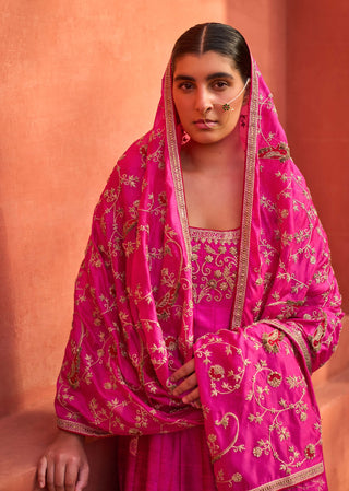 Punit Balana Rani Classic Embroidered Anarkali Set available on indiaspopup