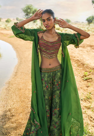 Punit Balana Kaccha Aam Ranthambhor Sharara Set available on indiaspopup