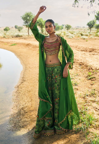 Punit Balana Kaccha Aam Ranthambhor Sharara Set available on indiaspopup