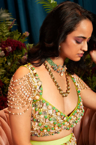 Papa Don'T Preach By Shubhika-Nova Mint Green Sharara Set-INDIASPOPUP.COM