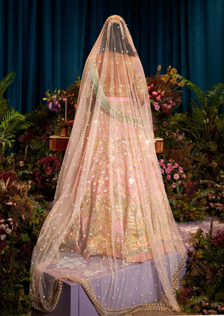 Papa Don'T Preach By Shubhika-Alice Baby Pink Bridal Lehenga Set-INDIASPOPUP.COM